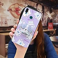 Fashion Design Original Lulumi Phone Case for Huawei Y9 2019/Enjoy 9 Plus, Cartoon Anti-Knock Waterproof Armor case Cartoon Soft Case Cover Kickstand Back Cover Phone Stand Holder Protective, 3