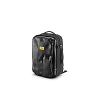 CRASH BAGGAGE Iconic Backpack | Black | 29L | Features a Rigid & Protective Dented Shell to Protect Your Items