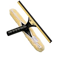 Ettore 71180 Backflip Window Squeegee, 18 Inch, Gold, Black