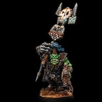Ork Nob with Waaagh! Orks Painted Action Figure Warhammer 40k | Art Level
