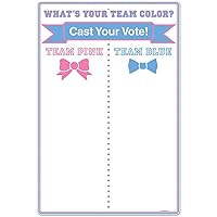 Beistle Gender Reveal Team Voting Paper Tally Board Game Poster Baby Shower Party Decorations, 20.25