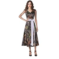 YINGJIABride Short Camo Cocktail Party Banquet Dresses Wedding Guest Formal Gowns