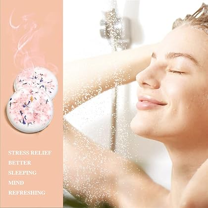 FIREKOTO Shower Steamers Shower Bombs with Essential Oils for Stress Relief, Shower Steamers Aromatherapy for Home SPA, Christmas Gifts, Relaxation Gifts for Women (Style A)