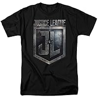 Justice League Movie - Shield Logo T-Shirt Size L