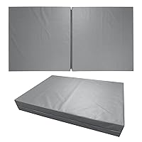 Dynarex Bedside Bi-Fold Foam Floor Mat - Waterproof Safety Floor Mat for Elderly & Hospital Patients - Accident & Fall Prevention Pad, Gray - 36