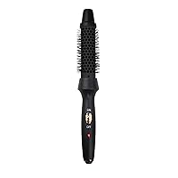 Thermal Ionic Styling Brush - Hot Air Brush for Perfect Blowouts - Ceramic Round Brush - Lightweight Design and Easy Grip - Black - 1 pc
