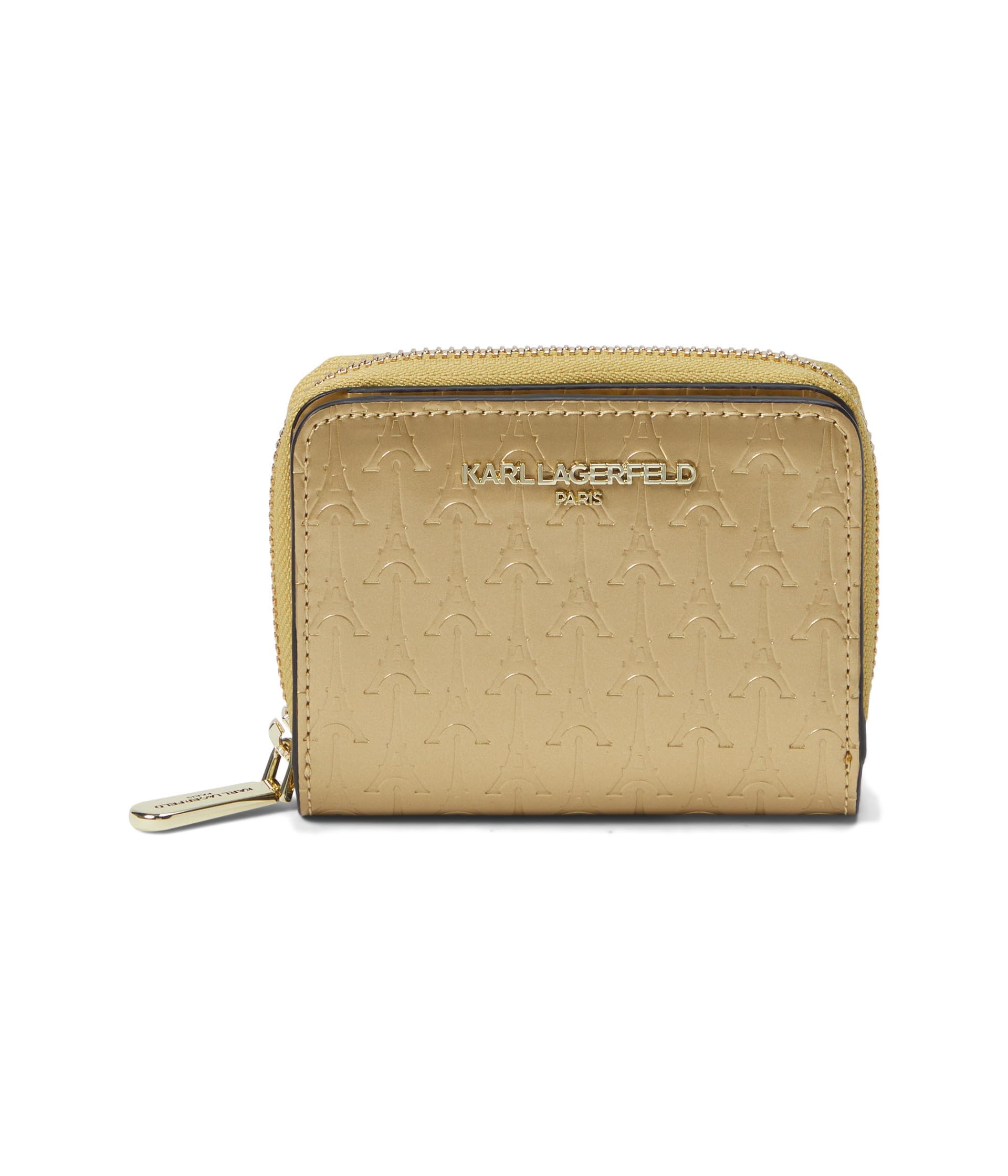Karl Lagerfeld Paris Everyday Casual SLG Sm Wallet, Gold