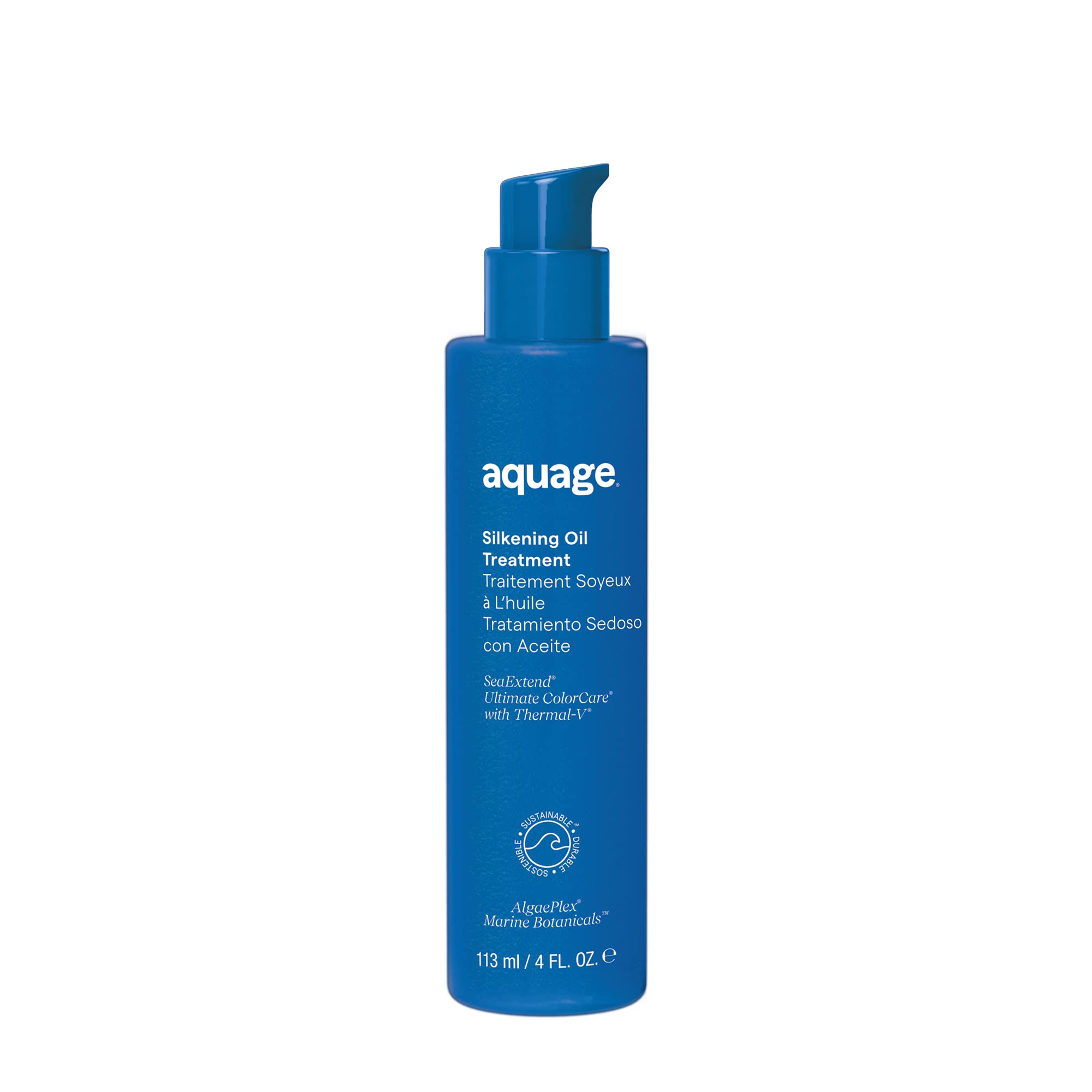 AQUAGE SeaExtend Silkening Oil Treatment, Wet Styling Treatment with Sea Botanicals, Ultra-Light Argan Oil and Sweet Almond Oil to Smooth, Silken, and Add Shine