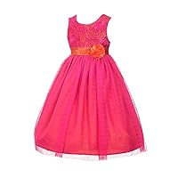 Dressy Daisy Girls' Soutache Tulle Special Pageant Party Birthday Occasion Dress