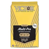 Victor Super Premium Dog Food – Multi-Pro Dry Dog Food – Gluten Free Dog Food with Beef, Chicken and Pork Protein for Normally Active Dogs – All Breeds and All Life Stages, 50 lb