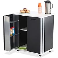 Safco Products 8963BL Refreshment Hospitality Cart, Black