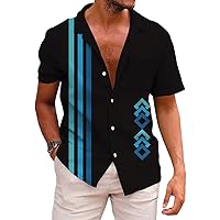 KYKU Funky Hawaiian Shirt for Men Palm Beach Shirts Tropical Vacation Shirts
