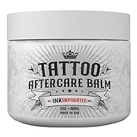 Premium Tattoo Aftercare Healing Balm - Tattoo Skin Lotion and Moisturizer Cream For Swelling, Redness, Irritation - Tattoo Balm Brightener Aftercare Product Kit Supply (2oz)