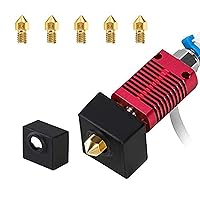 HENTEK Replacement Extruder Hotend Kit Spare Parts For 3D Printer MK8 Creality CR10 Ender 3 With 0.4mm Nozzle Heat Block 24V40 W 12V 40W 