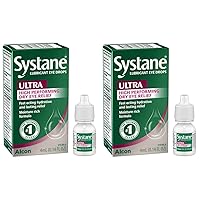 Systane Ultra Lubricant Eye Drops,0.14 Fl Oz (Pack of 2)