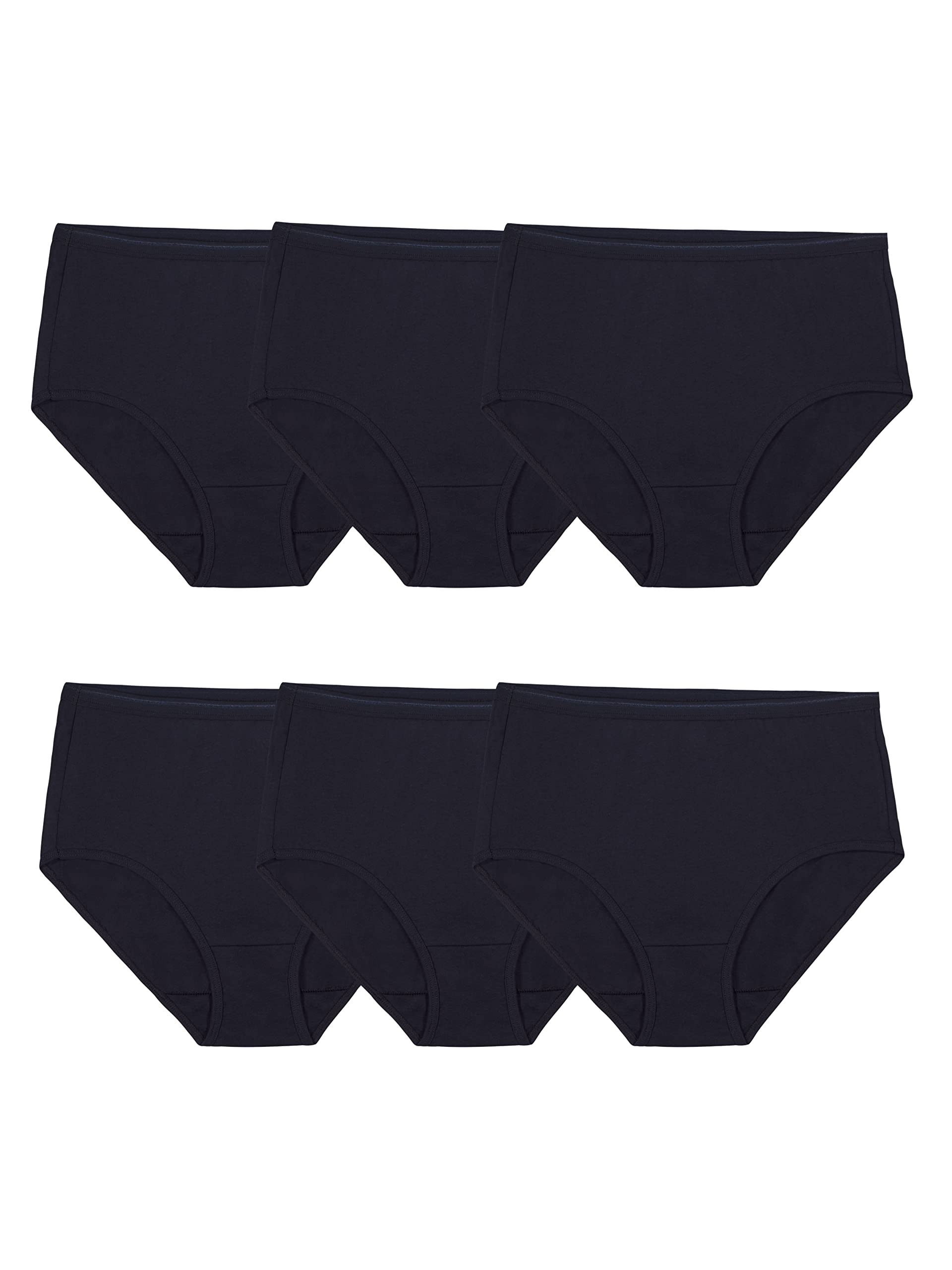 Fruit of the Loom Women's Eversoft Cotton Brief Underwear, Tag Free & Breathable, Available in Plus Size