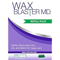 EOSERA Wax Blaster MD Refill Pack - Ear Clean MD Powder for Enhanced Ear Canal Care | 12 Packets + Disposable Tips | Weekly Maintenance for Optimal Ear Health