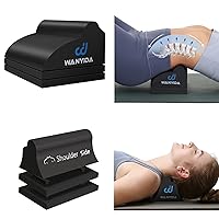 Neck and Lumbar Traction Device for Spine Alignment, Neck Stretcher Lower Back Stretcher for Pain Relief,3 Height Adjustable Chiropractic Pillows