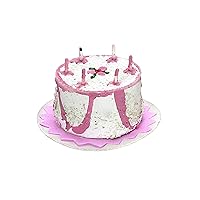 Melody Jane Dolls Houses Dollhouse Pink Birthday Cake Miniature Celebration Party Shop Accessory 1:12