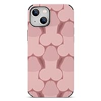 Penis Pattern Phone Case Microfiber Shockproof Protective Shell Cover iPhone 13