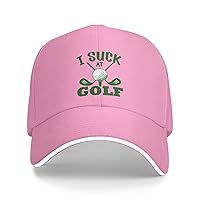 I Suck at Golf Casquette Baseball Caps Teen Adjustable Hat Fashion Cap Golf Sunhat Gray