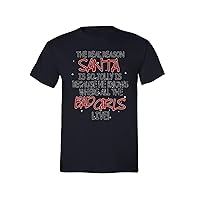 Men's Jolly Santa Elf Ugly Christmas Crewneck Short Sleeve T-Shirt