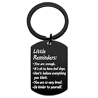 Little Reminders Keychain, Mental Health Gift, You Are Enough Key, Daily Affirmation Inspiration Uplifting Quotes, Self Love