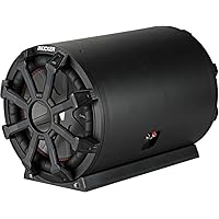 KICKER 46CWTB104 TB10 10-inch Loaded Weather-Proof Subwoofer Enclosure w/Passive Radiator - 4-Ohm, 400 Watt