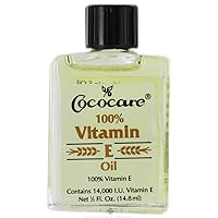 Cococare 100% Vitamin-E 0.5 Ounce 14000 I.U. (14ml) (2 Pack)