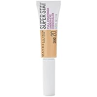 Maybelline New York Super Stay Super Stay Full Coverage, Brightening, Long Lasting, Under-eye Concealer Liquid Makeup Forup to 24H Wear, With Paddle Applicator, Sand, 0.23 fl. oz.