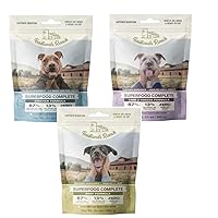 Superfood Complete, Air-Dried Adult Dog Food - High Protein, Zero Fillers, Superfood Nutrition (24 oz. Premium Chicken, 24 oz. Premium Beef, 24 oz. Lamb & Venison)
