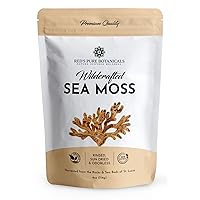 Wildcrafted Sea Moss - Healthy Irish, Raw Sea Moss from Rocks & Sea Beds of St. Lucia - 4oz Dry Makes 60-80oz Seamoss Gel - Hand-Harvested, Vegan and Non-GMO - 114 Gram Pack