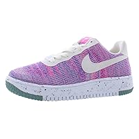 Women's Air Force 1 Crater Low Flyknit Shoes, Fuchsia Glow/Pink Blast/Green, 6.5