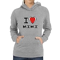 Personalized I Love Bicolor Heart Add Any Name Women Hoodie