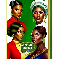Order of the Eastern Star: OES Planner, Notebook, and Journal for Black Women and Girls | 142 Pages with 60 Months Calendar from 2023 to 2027 with ... Birthday Log, Password Log, and Notes.