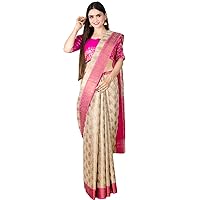 Chandrakala Banarasi Saree for Women with Unstitched Blouse Piece Indian Wear (1088)