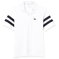 Lacoste Boys' Short Color Blocked Sleeve Polo Shirt