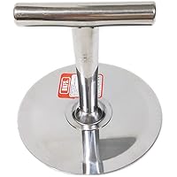 Korean Style Pancake Hotteok Hand Presser All Stainless Steel T-shape Handle Easy to Press Round Plate