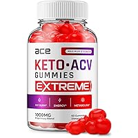 Ace Extreme Keto ACV Gummies - Official - Keto Ace ACV Advanced Formula Plus Apple Cider Vinegar Dietary Supplement B12 Beet Root Juice Men Women (60 Gummies)