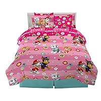 Franco Paw Patrol Girls Kids Bedding Super Soft Comforter and Sheet Set with Sham, 7 Piece Queen Size, (100% Officially Licensed Product)