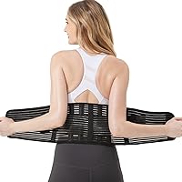 Portzon Waist Trainer For Women & Men Back Support Belts Under Clothes, Sweat Weight Loss Shapewear, Workout Lower Belly Fat