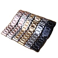 18mm 20mm 22mm 24mm Watchband Stainless Steel Metal Watch Bands Straight end Watches Safety Deployment Buckle for Replacement New