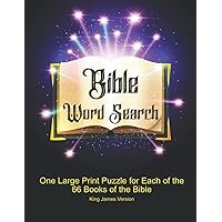 Bible Word Search: One Large Print Puzzle for Each of the 66 Books of the Bible - King James Version