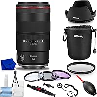 Canon RF 100mm f/2.8L Macro is USM Lens 4514C002 - Accessoy Bundle Includes: Lens Pouch, Tulip Hood Lens, Filter Kit, Lens Cap Keeper and More