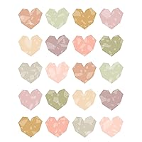 Teacher Created Resources Terrazzo Tones Hearts Stickers (TCR7228)