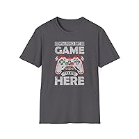 Funny Gaming Tee ‘I Paused My Game to Be Here’ Unisex Heavy Cotton T-Shirt