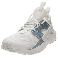 Nike Huarache Run Ultra Little Kids Running Shoes White/White-Royal Tint 859593-102 (2.5 M US)