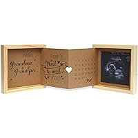 Pregnancy Announcement for Grandparents, Grandparents Baby Announcement Ideas Sonogram Picture Box Wooden Keepsake Box, First Time Grandparents Gift