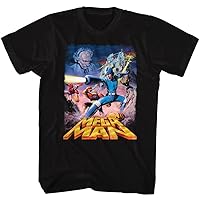 American Classics Mega Man Poster Megaman Video Game Robot Android Adult T-Shirt