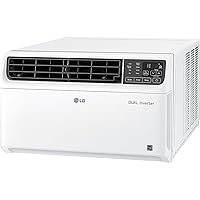 LG 10,000 BTU Dual Inverter Smart Window Air Conditioner, Cools 450 Sq. Ft., Ultra Quiet Operation, Up to 25% More Energy Savings, ENERGY STAR®, works with LG ThinQ, Amazon Alexa and Hey Google, 115V